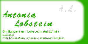 antonia lobstein business card